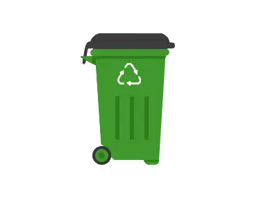 Pojemniki o pojemnościach 120L i 240L na odpady komunalne zmieszane oraz segregowane.